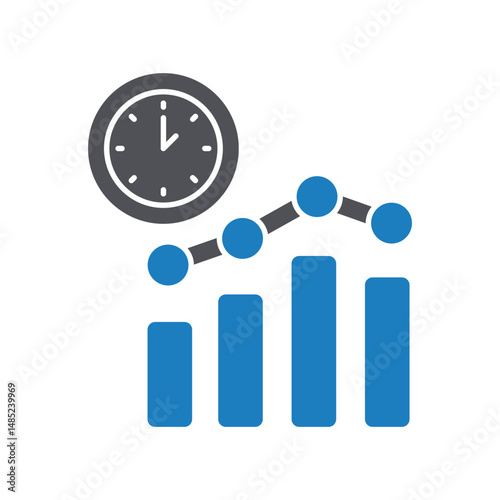 Statistics Vector icon which can easily modify or edit