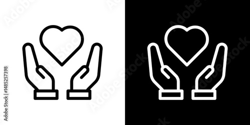 Selfcare icon line art, vector set
