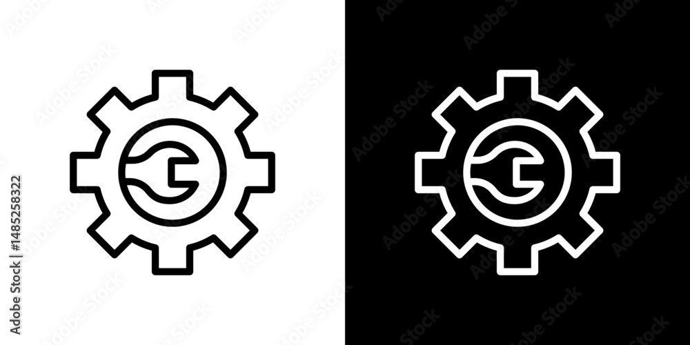 Project Development icon line art, vector set Project Development icon line art, vector set