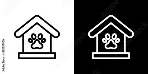 Loafer icon line art, vector set