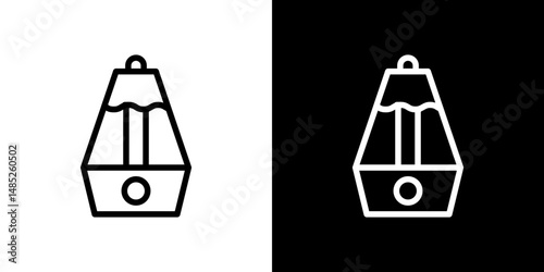 Humidifier line art, vector set