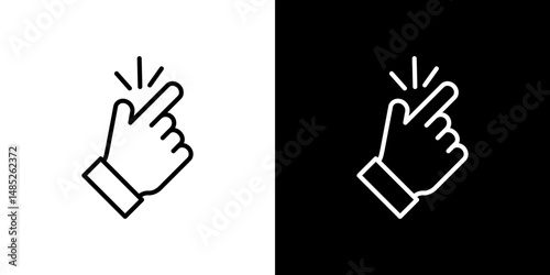 Easy icon line art, vector set