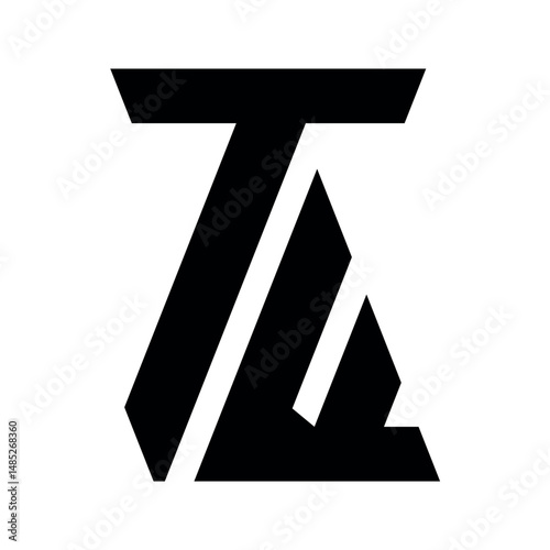 Abstract letter tw logo design.	