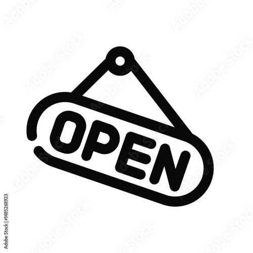 Open Close icon design template