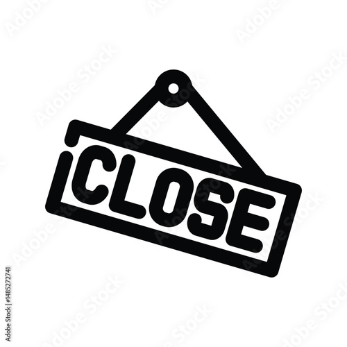 Open Close icon design template