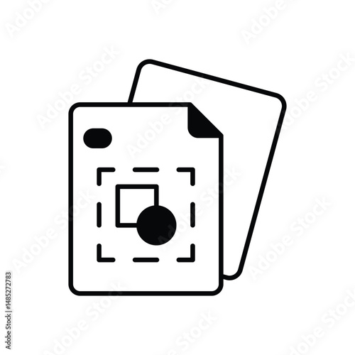 Draft  Vector icon