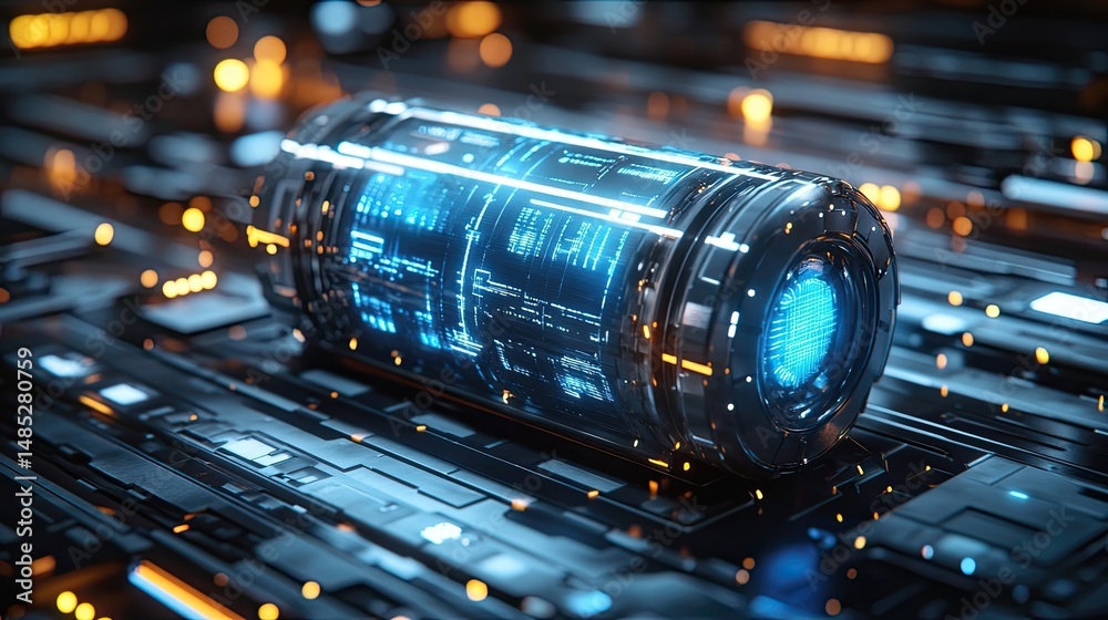 Blue energy storage battery with high-resolution royalty-free tech asset perfect for digital design presentations websites marketing UI futuristic projects data visualization and Blue energy storage battery with high-resolution royalty-free tech asset perfect for digital design presentations websites marketing UI futuristic projects data visualization and