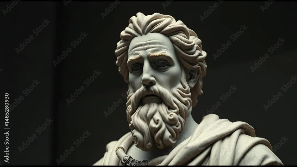 Socrates a key figure in Ancient Greek philosophy depicted in sculpture Concept Ancient Greek Philosophy Socrates Sculpture 4K Socrates a key figure in Ancient Greek philosophy depicted in sculpture Concept Ancient Greek Philosophy Socrates Sculpture 4K