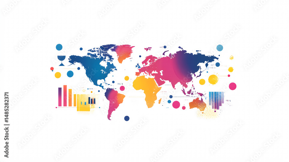 Obraz premium abstract background with colorful splashes