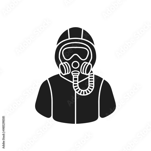 Construction Respirator Gear Icon