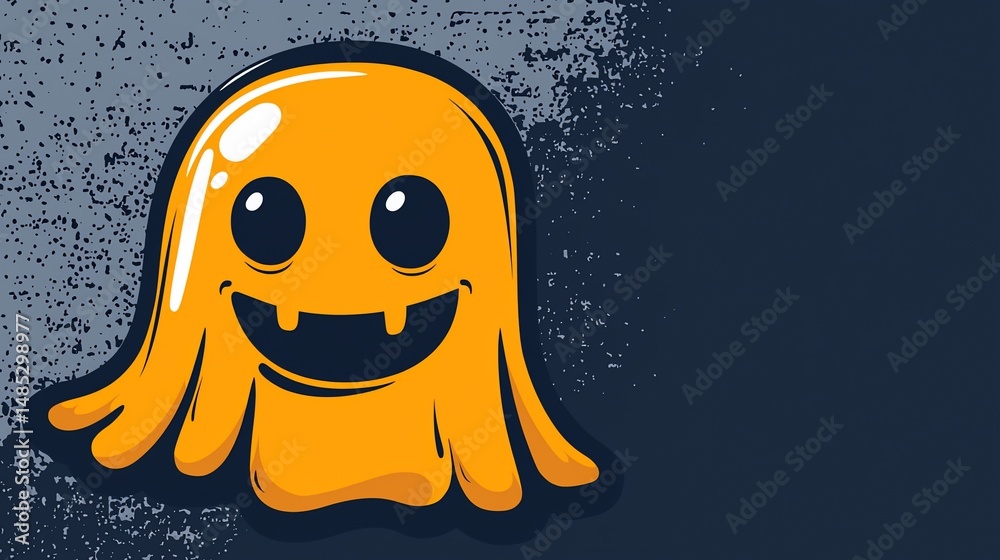 Obraz premium Cute Ghost Graphic Design (1)