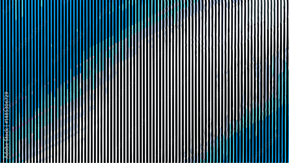 Obraz premium Abstract background with vertical lines and color gradients in blue and white creating an optical illusion