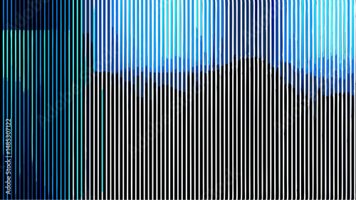 Abstract vertical lines pattern with blue and black color variations creating a visual effect