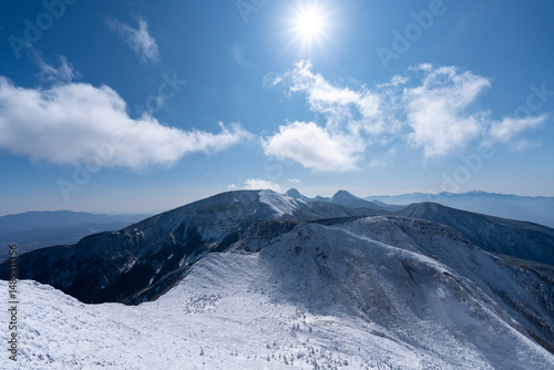 厳冬期の天狗岳