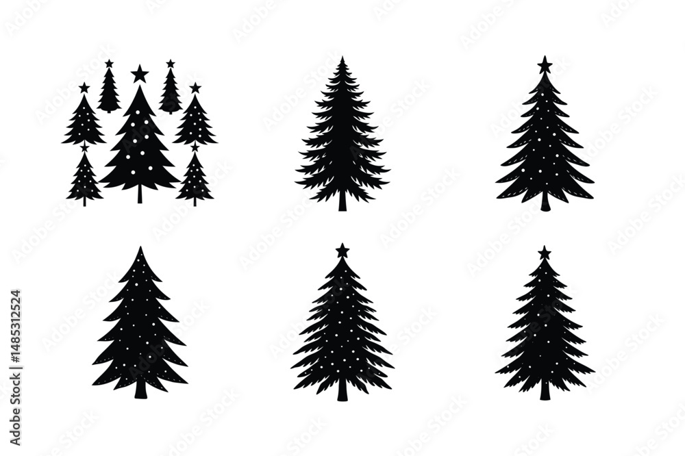 Unique Abstract Christmas Tree Vector Graphics Unique Abstract Christmas Tree Vector Graphics