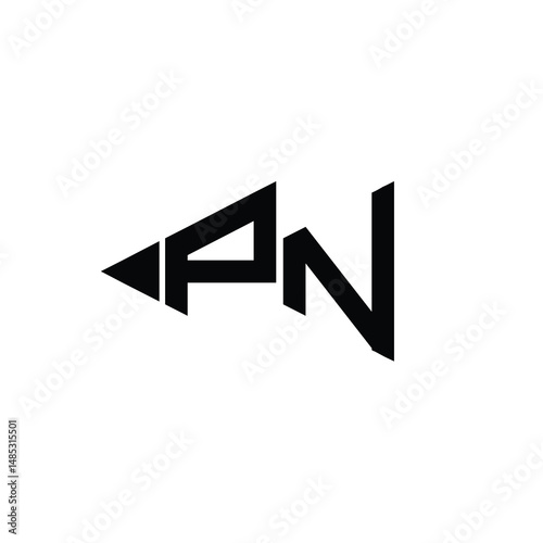 Free Download PN monogram logo design letter text name symbol monochrome logotype alphabet character simple logo - GFXLoad