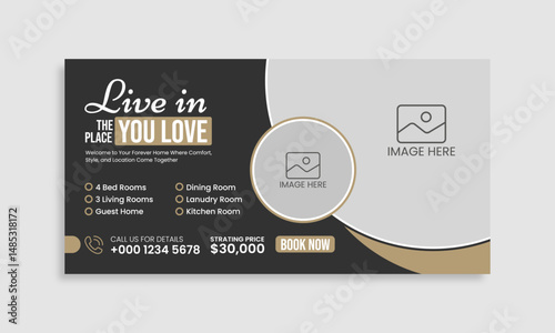 Real estate billboard and banner template Design for marketing.