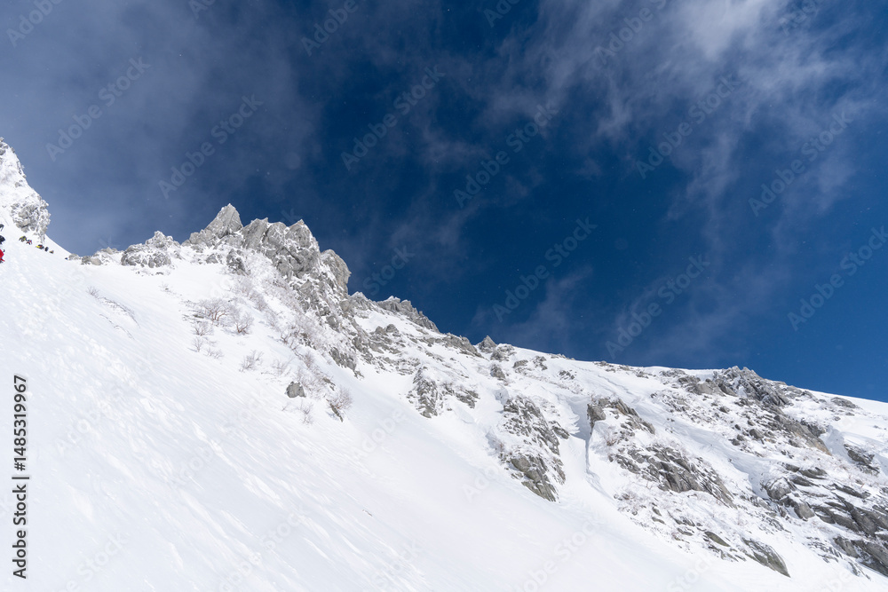 Obraz premium 厳冬期の木曽駒ケ岳