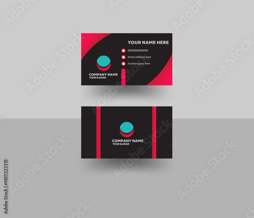 Business card design template, Clean professional business card template, visiting card, business card template.
Double-sided creative business card template. Portrait and landscape orientation
double