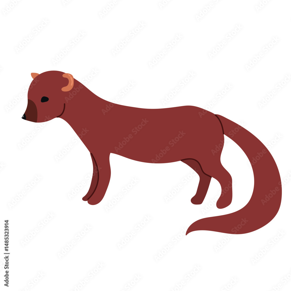 Fototapeta premium Fisher animal icon clipart avatar logotype isolated illustration