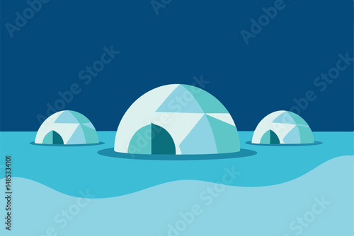 winter landscape vector