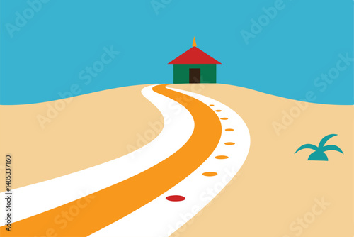 vector illustration of a road