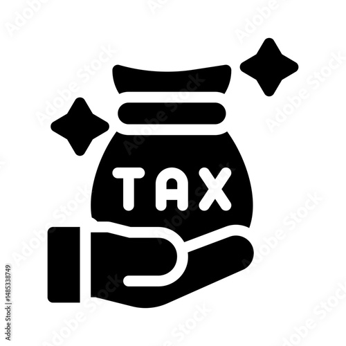taxpayer glyph icon