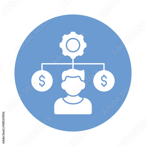 Generating income Vector icon which can easily modify or edit