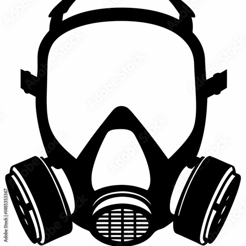 gas mask isolated on white
