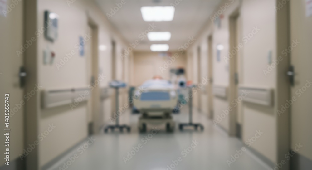 Fototapeta premium Doctor, Hospital Background and Health Sector Visual.
