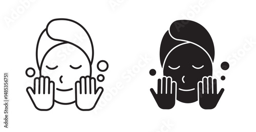Face washing icon