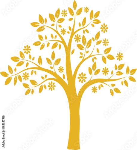 Elegant creative tree design of color