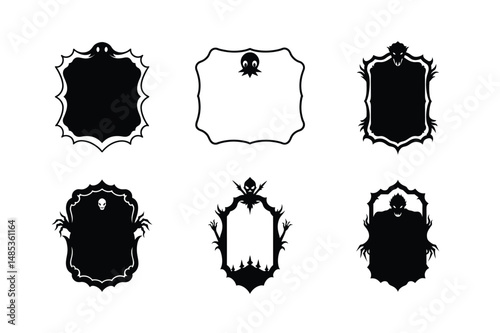 Dark Gothic Frame Silhouette Design