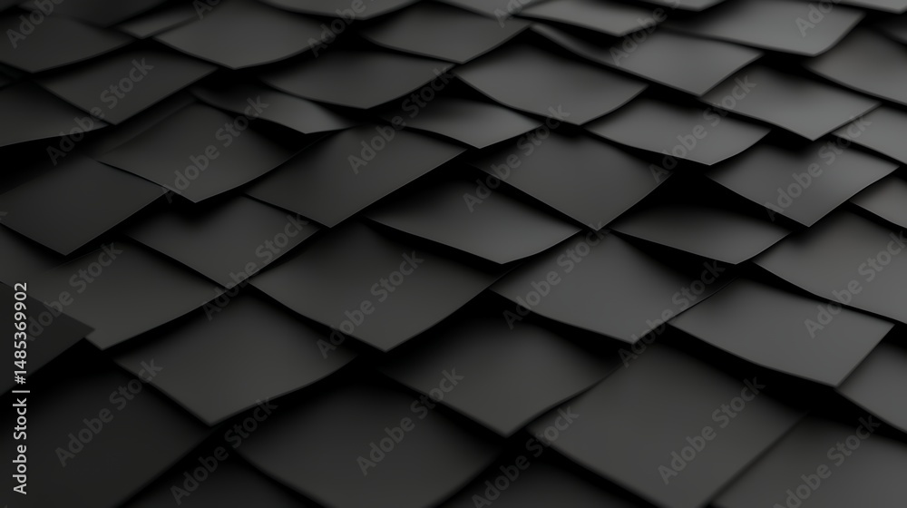 Fototapeta premium Black Square Pattern