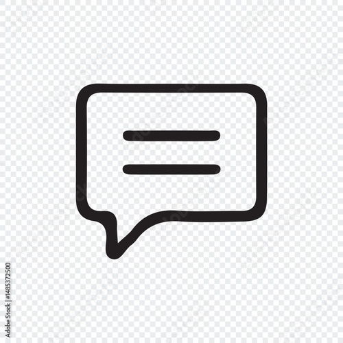 Chat icon vector isolated on background. Trendy message symbol. vector illustration eps 10