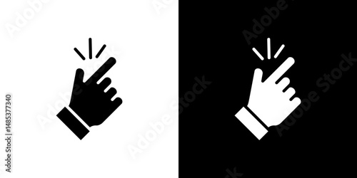 Easy icon flat vectors set. black and white