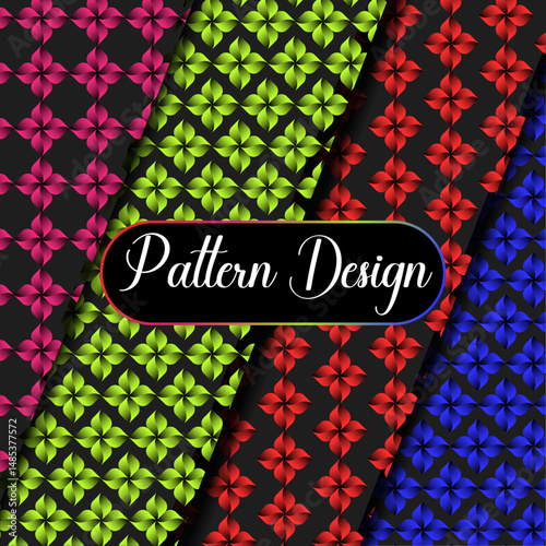 Wallpaper Mural seamless pattern with geometric shapes Torontodigital.ca