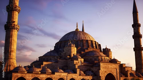 Ottoman Architecture: A Golden Hour Mosque