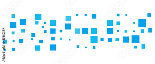 Vector blue geometric squares technology pattern design