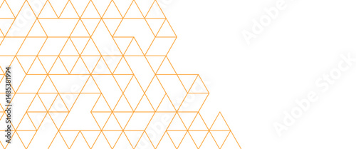 Vector modern gold geometric lines and dots technology background