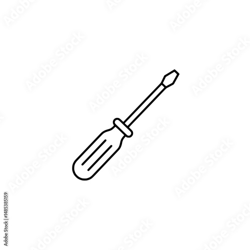 Screwdriver icon representing concepts of tools and DIY projects