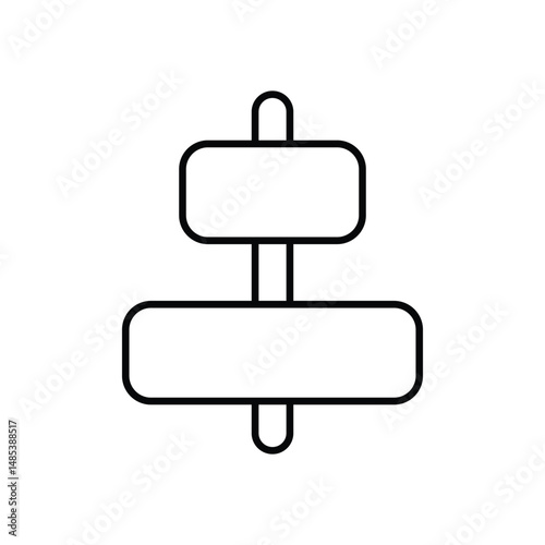 Center Align Vector icon