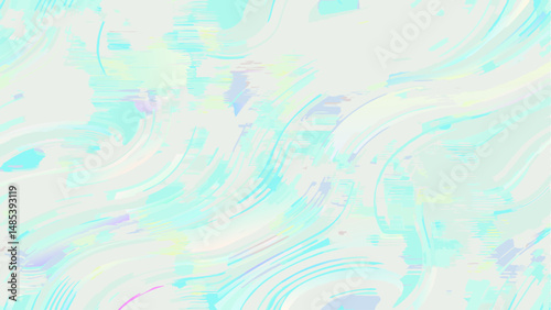 Abstract light blue and white painted background with flowing brush stroke texture effect design element