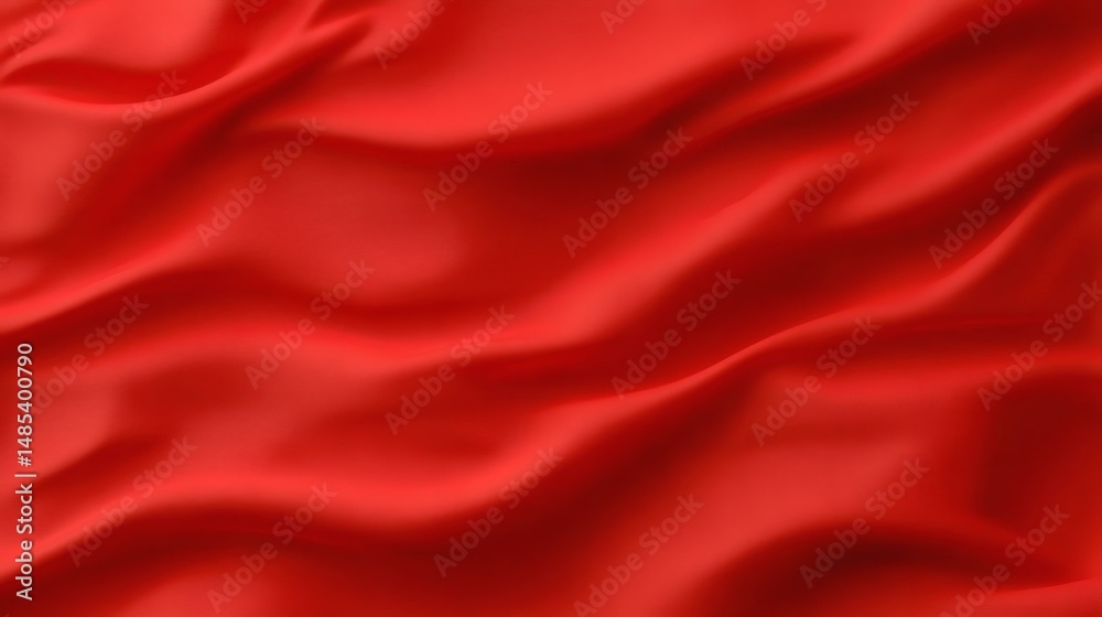 Obraz premium Red Fabric Texture Close Up