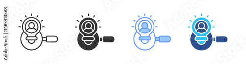 Discovery Multi Style Icon Set Vector 