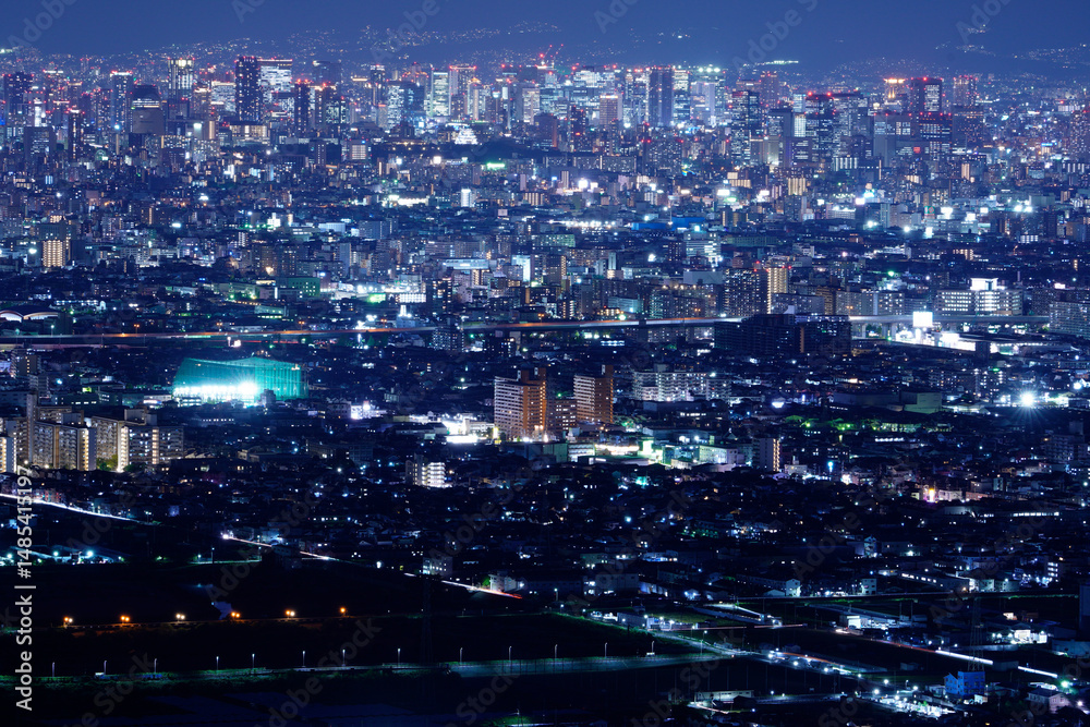 Obraz premium 大阪平野夜景