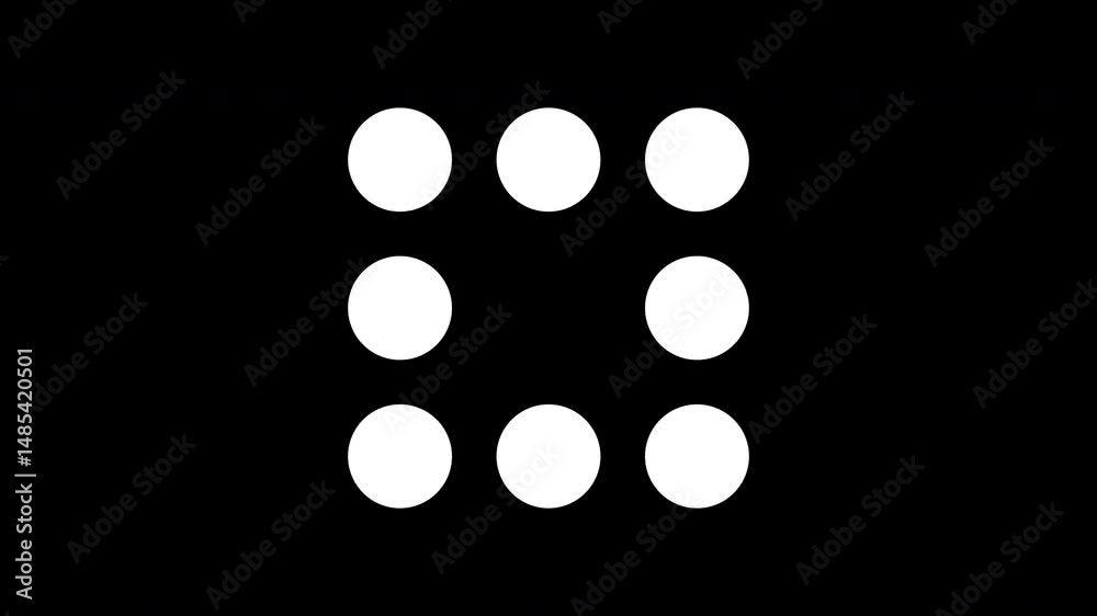 loading bar progress upload or download circle Waiting loop Animation video with alpha channel.