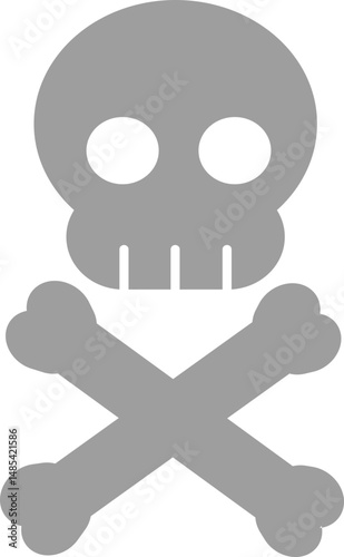 skull icon, skull and crossbones, danger sign