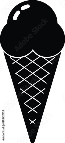 ice-cream-cone-with-one-scoop--colorful-vector--_processed.eps