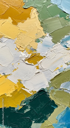 Dynamic abstract painting in vibrant colors modern art studio contemporary illustration creative environment close-up perspective expressive color palette for visual impact